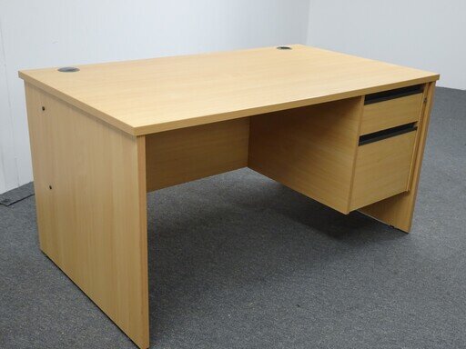 1400w mm Beech Freestanding Desk