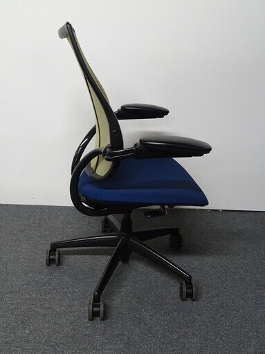 Humanscale Liberty Operator Chair in Blue amp Chrome Gold