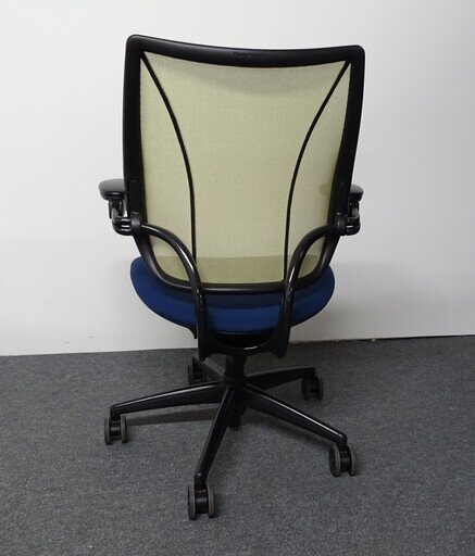 Humanscale Liberty Operator Chair in Blue amp Chrome Gold