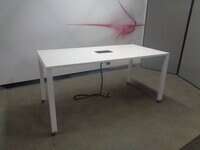 additional images for 1600 x 800mm White Table on Lockable Castors