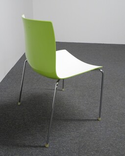 additional images for Arper Catifa 46 Bicoloured Chair in Green & White