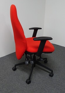 additional images for Summit Inflexion Red Operator Chair with Height Adjustable Armrests