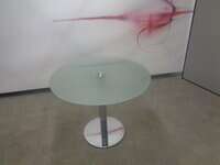 additional images for 900dia mm Frosted Glass Table