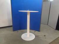 additional images for 750dia mm White Poseur Table with Power Point