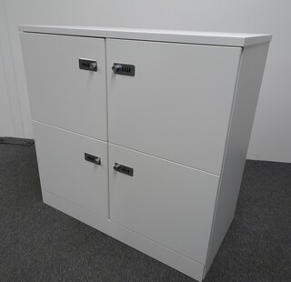 additional images for Brand New 4 Unit White Wooden Locker