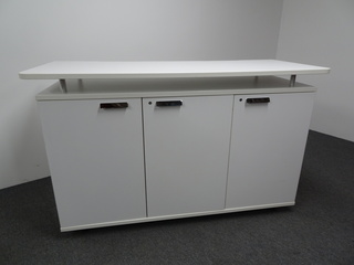 additional images for White Wooden 3 Door Credenza 
