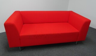 additional images for Deberenn Red 2 Seater Sofa