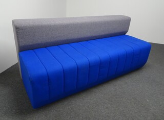 additional images for Allermuir Haven 2 Tone Bench in Blue & Grey