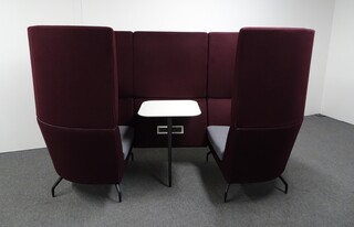 additional images for Orangebox Cwtch High Back 2 Seater Booth in Maroon