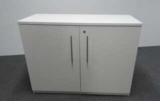 additional images for 900h mm White Wooden 2 Door Cupboard