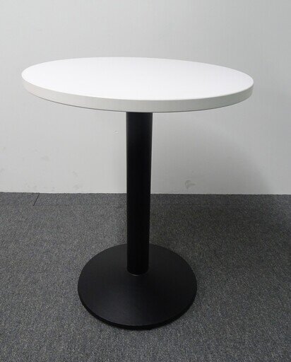 600dia mm White amp Black Circular Table