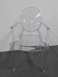 additional images for Replica Pedrali Queen 650 Chair in Clear Polycarbonate