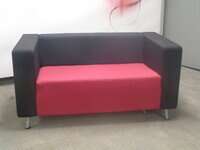 additional images for Pink and Black 2 Seater Sofa