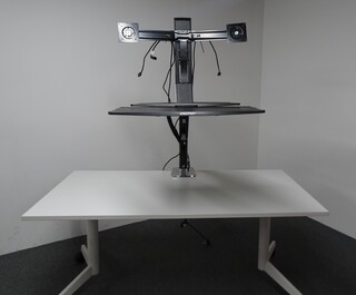additional images for Ergotron Dual Monitor Sit-Stand Workstation