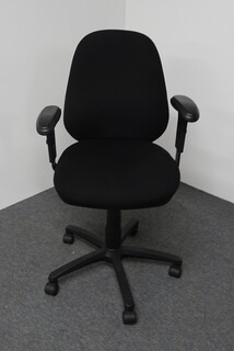 additional images for Operator Chair in Black Fabric