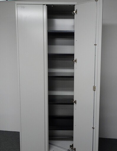 2130h mm Light Grey Metal Cupboard