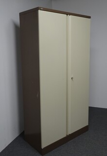 additional images for 1810h mm Bisley Coffee & Cream Metal Cupboard