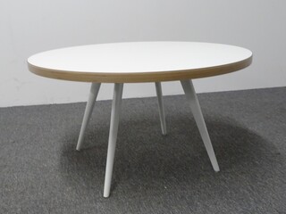additional images for 700dia mm Circular Coffee Table with White Top