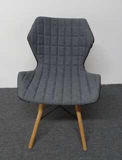 additional images for Nautilus Amelia Fabric Chair in Grey
