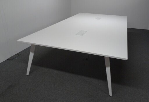 3330w mm White Boardroom Table