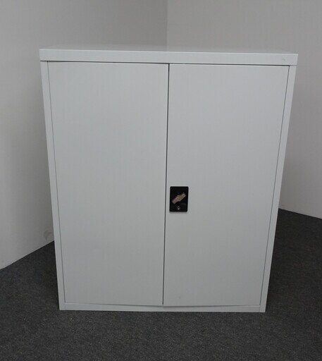 900h mm White Metal Cupboard