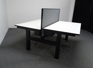 additional images for Back to Back Electric Desks Black Frame