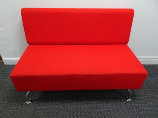 additional images for Orangebox Perimeter 2 Seater Red Sofa
