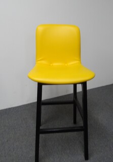 additional images for Elite Bill Bar Stool with Yellow Vinyl Seat