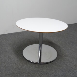 additional images for 600dia mm Chrome & White Coffee Table