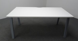 additional images for 1600w mm Freestanding Desk with Grey Frame
