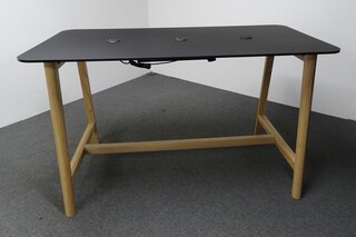 additional images for 1800w mm Black & Oak Poseur Table