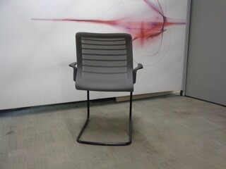 Grey Mesh Meeting Chair