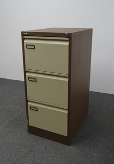 additional images for 3 Drawer Filing Cabinet in Coffee & Cream