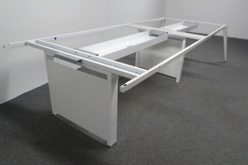 1400 - 1600w mm White Bench Desks
