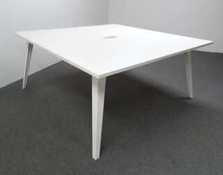 additional images for 1400 - 1600w mm White Bench Desks