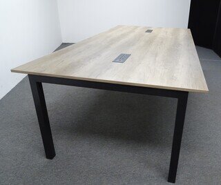 2400w mm Meeting Table in Highland Oak