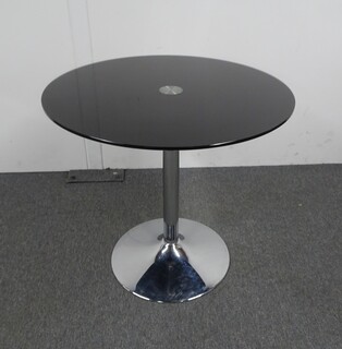 additional images for 800dia mm Black Glass Circular Table