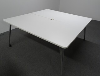 additional images for 1600sq mm Square Meeting Table with White Top