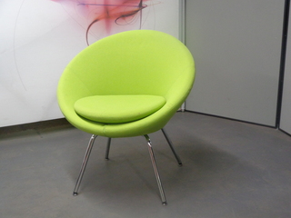 additional images for Allermuir Conic Tub Chair in Lime Green