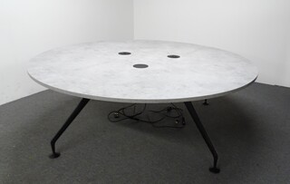 additional images for 2100dia mm Grey Circular Meeting Table