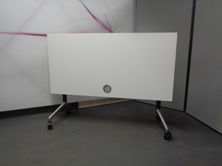additional images for 1400w mm Mobili White Flip Top Table