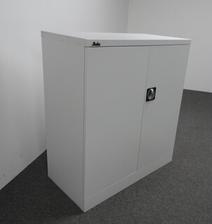 additional images for 1020h mm Silverline Pale Grey Metal Cupboard