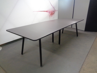 additional images for 2800w mm Dark Grey/Black Edged Boardroom Table