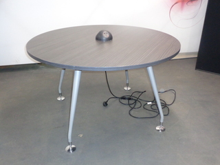 additional images for 1200dia mm Dark Grey Circular Meeting Table