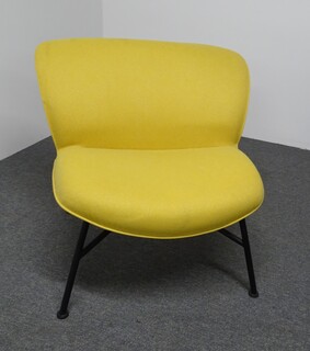 additional images for Upholstered Armchair in Yellow