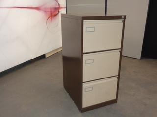 additional images for Brown 2 Tone 3 Drawer Filing Cabinet