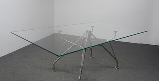 additional images for 2100w mm Glass and Chrome Meeting Table