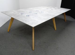 additional images for 2800w mm Sven Meeting Table in Concrete Effect Grey