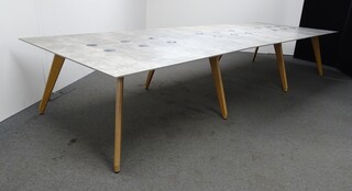 additional images for 4200w mm Sven Meeting Table in Concrete Effect Grey
