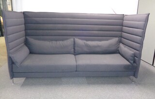additional images for Vitra Alcove Highback Sofa in graphite